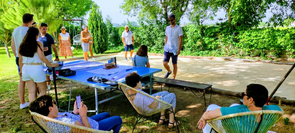 partie de boules aux Coquilloux réception privée