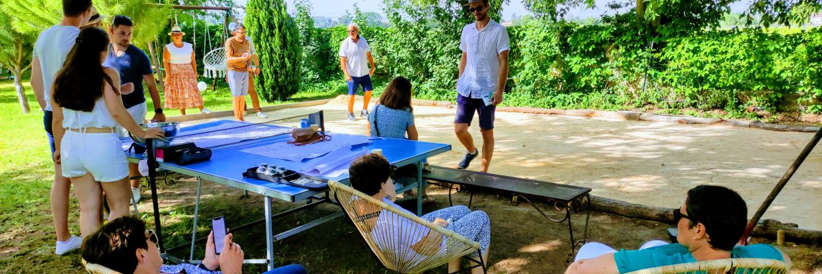 partie de boules aux Coquilloux réception privée